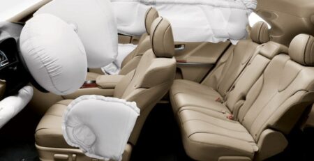 Car airbags deployed