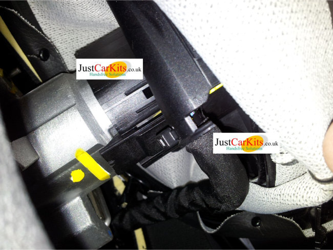 steering wheel connector location