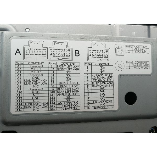 saab denso nav connections label