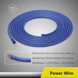 33-204-P - Recoil 4AWG amplifier wiring kit - Image 2